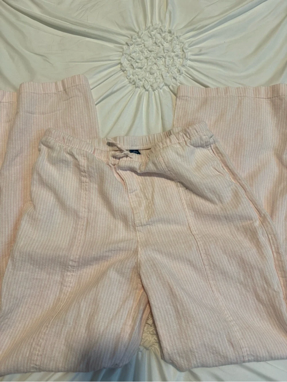 Old Navy Light Pink Wide-Leg Corduroy Pants